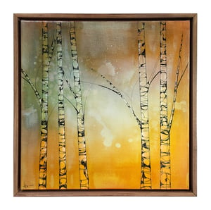 Image of Original Canvas - Five Birches - 20" x 20"