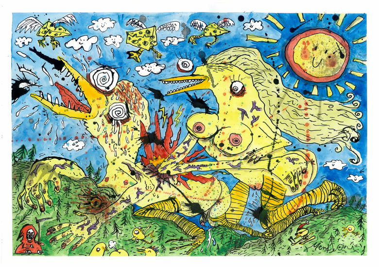 Image of Girl Power with Cheese (A3-Print)