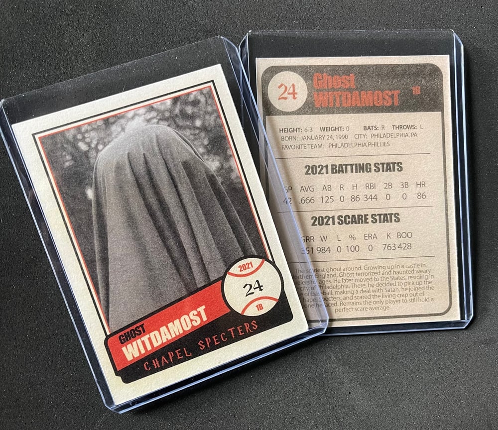 Image of Ghost Baseball Card