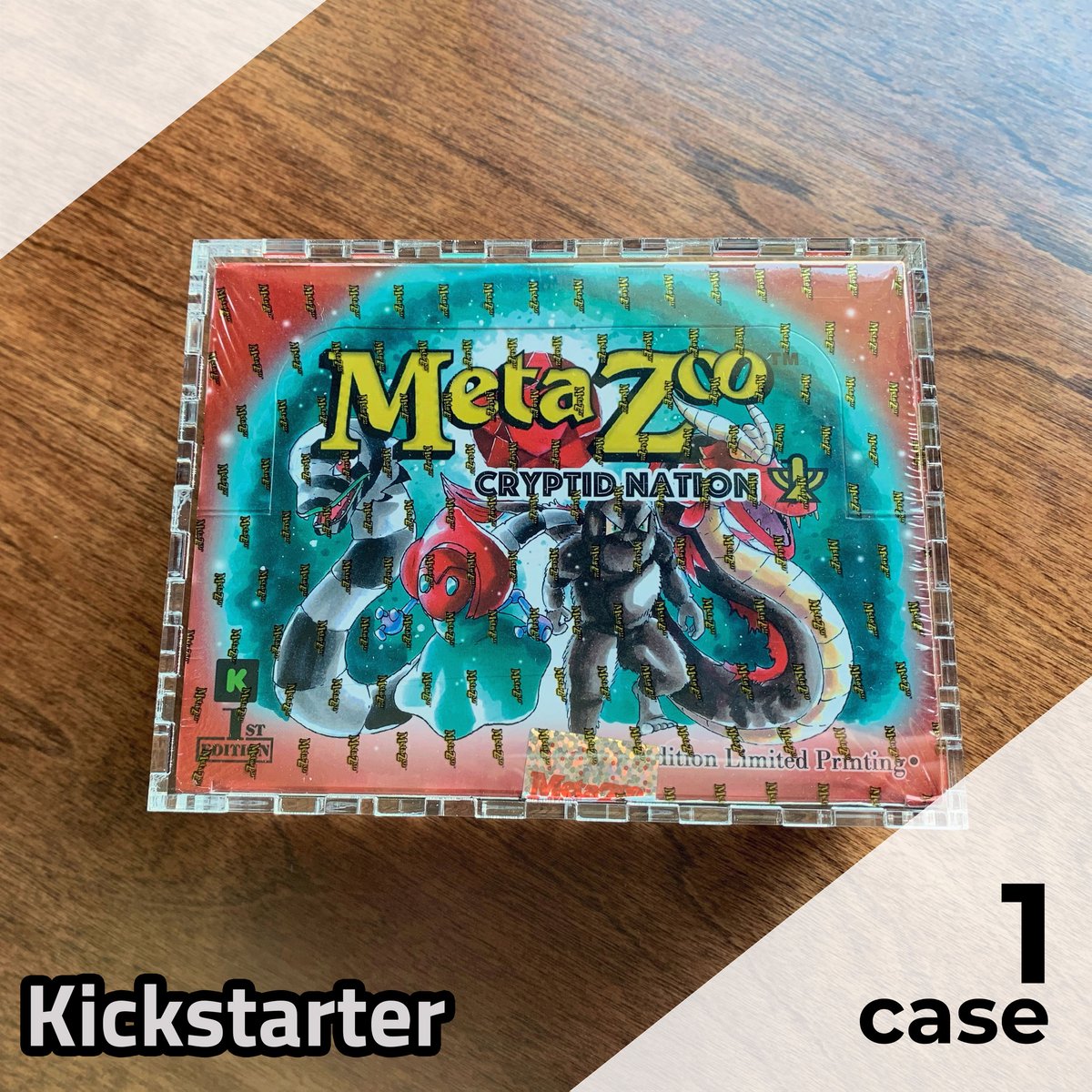 MetaZoo Kickstarter Edition Booster Box Display Case Laser Snake Emporium