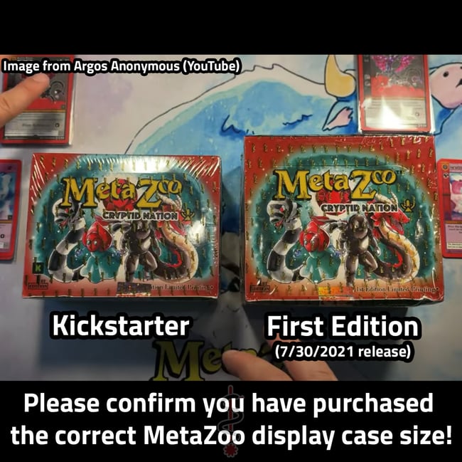 MetaZoo Kickstarter Edition Booster Box Display Case Laser Snake Emporium