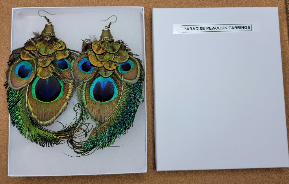 Image of Paradise Peacock Earrings 