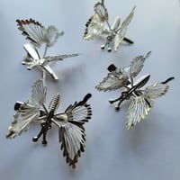 Silver Fluttering Butterfly Clips (PRICED FOR 1)