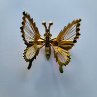 Gold Fluttering Butterfly Clips