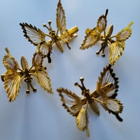 Gold Fluttering Butterfly Clips (PRICED FOR 1)