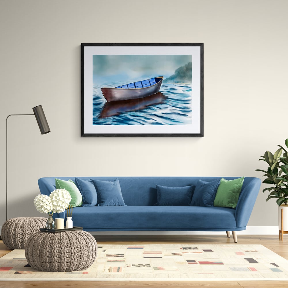 Reflections of a Boat  - Artwork  - Prints