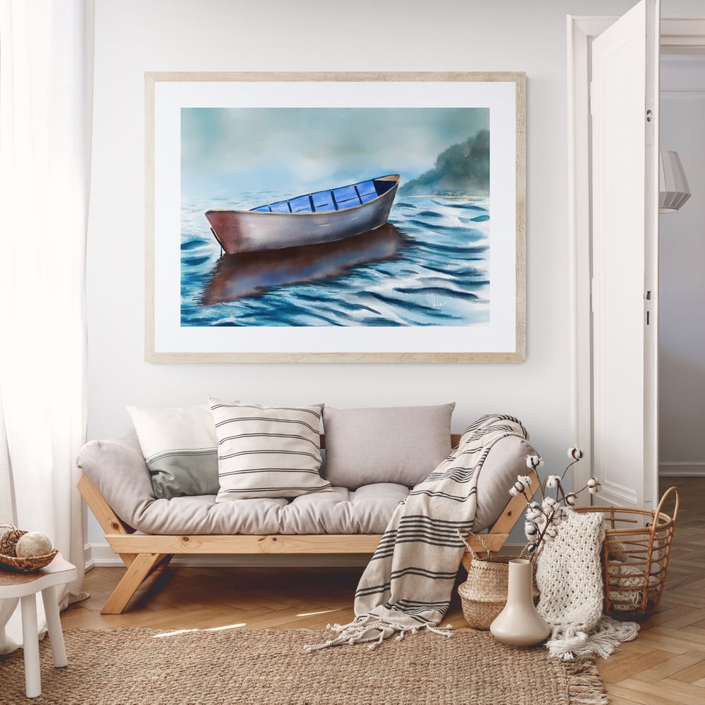 Reflections of a Boat  - Artwork  - Prints