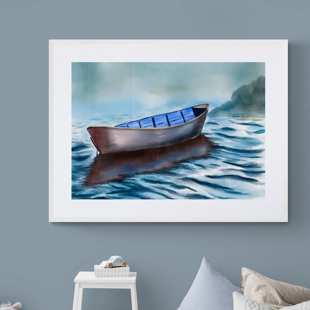 Reflections of a Boat - Artwork - Prints