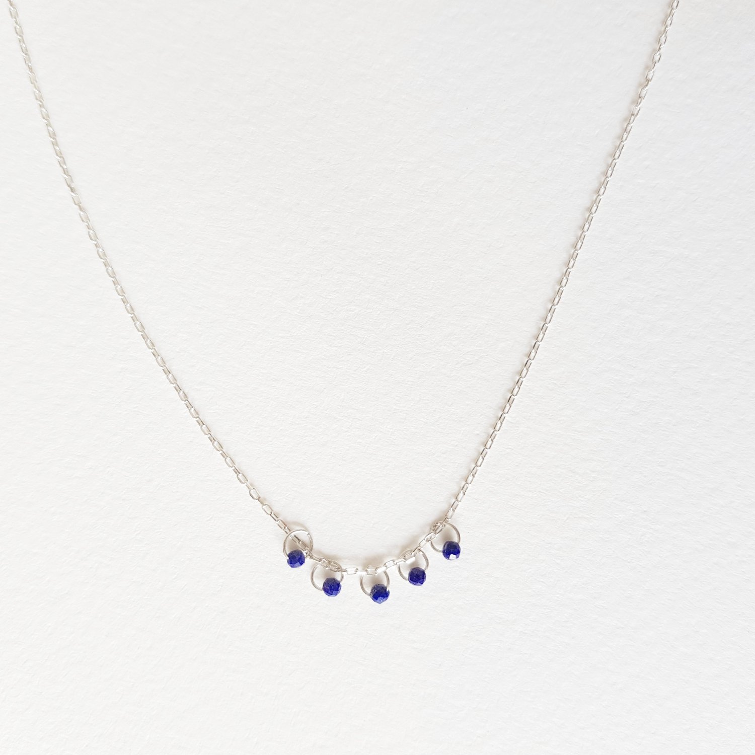 Image of CINQUE lapis lazuli necklace