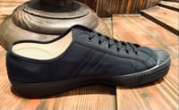 Image 2 of VEGANCRAFT army lo top all black canvas shoes made in Slovakia 