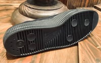 Image 4 of VEGANCRAFT army lo top all black canvas shoes made in Slovakia 
