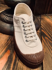 Image 1 of VEGANCRAFT natural canvas plimsoll shoes made in Slovakia 