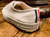 Image 2 of VEGANCRAFT white canvas lo top shoes made in Slovakia 