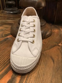 Image 5 of VEGANCRAFT white canvas lo top shoes made in Slovakia 