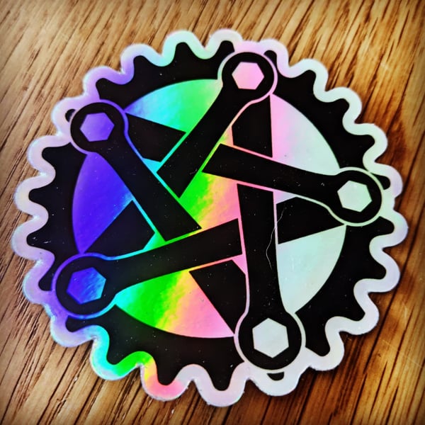 Image of Wrenchagram Holohgraphic Sticker