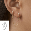Gold/Silver Chain Women's Earrings