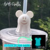 Disney Mickey Ghost Straw Topper / Glow In The Dark