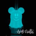 Disney Mickey Ghost Straw Topper / Glow In The Dark