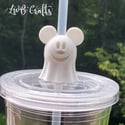 Disney Mickey Ghost Straw Topper / Glow In The Dark