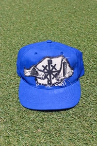 Image of only up baseball cap in blue 