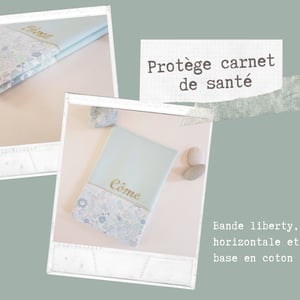 Image of Sur Commande Protège carnet de Santé bande Verticale ou horizontale