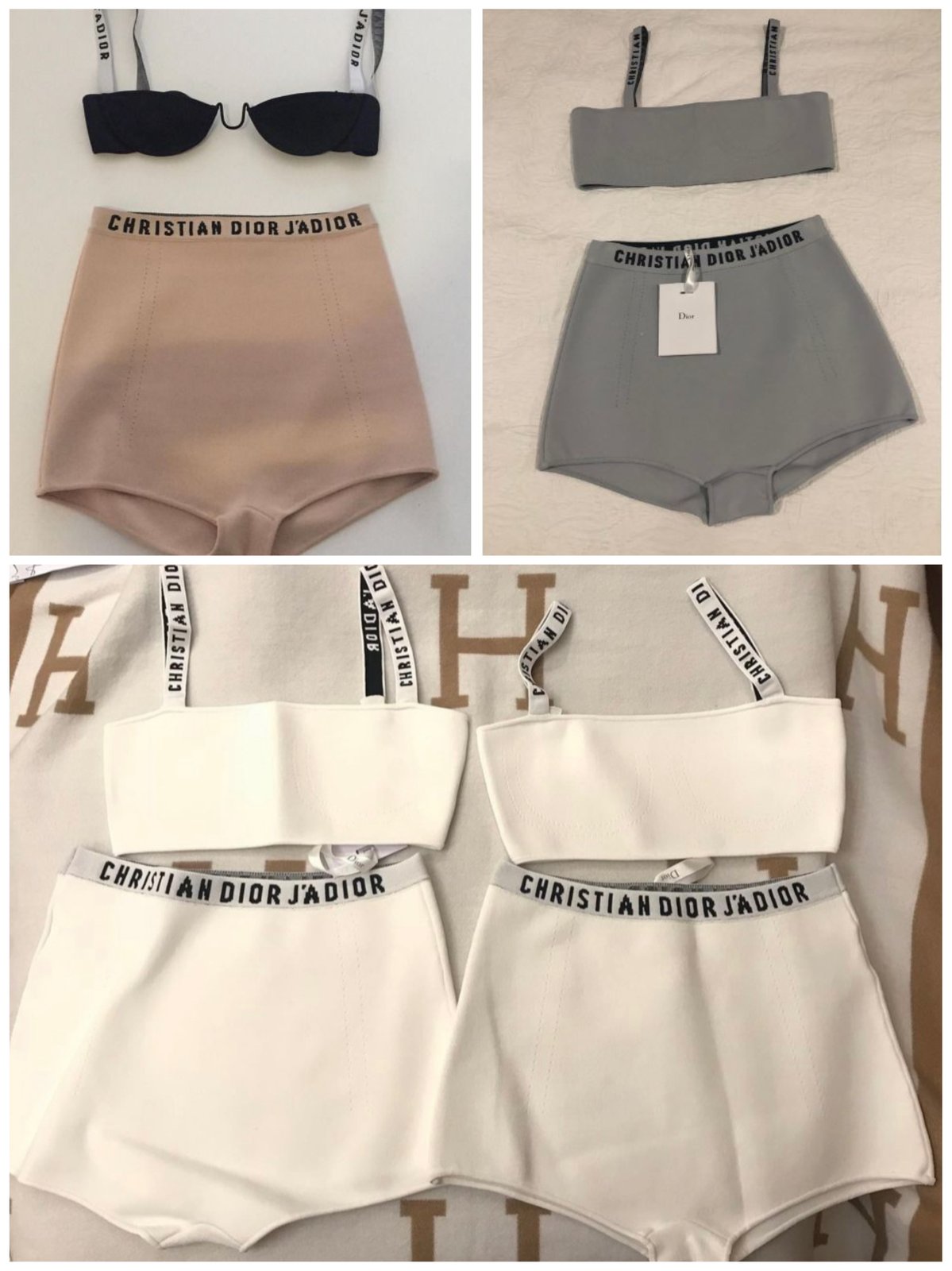 christian dior two piece shorts set