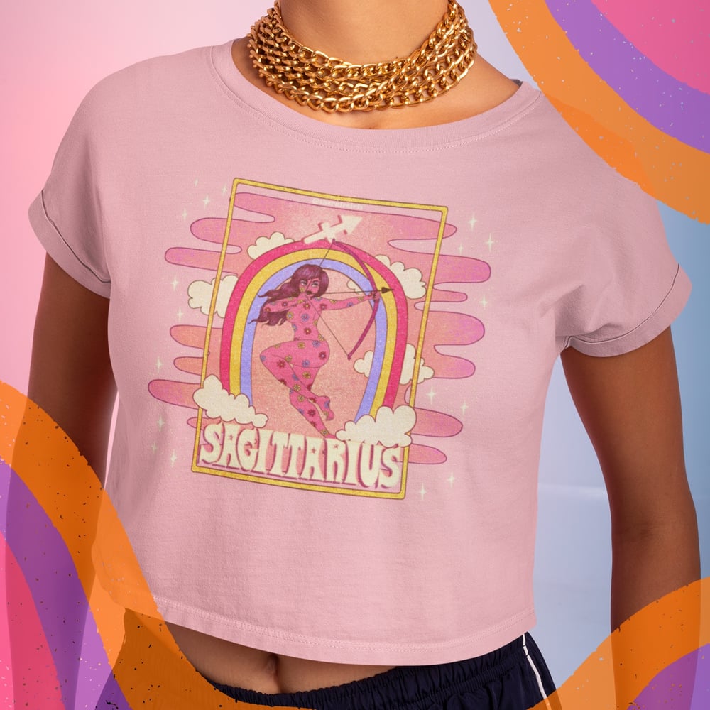 Image of SAGITTARIUS ASTROLOGY CROP TOP