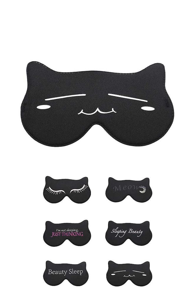 Image of Black Cat Eye Sleep Masks