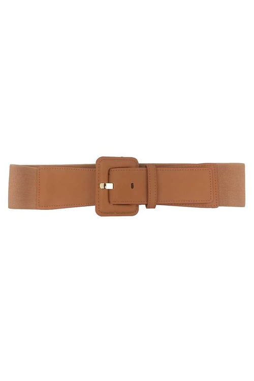 Image of Square Buckle Stretch Belt