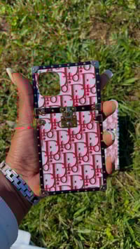 Image 1 of Red Designer Purse iPhone Case 