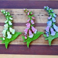 Image 2 of Foxglove brooch - pink