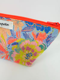 Image 2 of Trousse L'ÉCOLIÈRE Jacquard bleu et orange