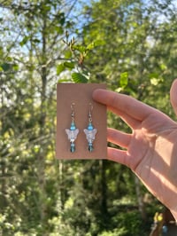 “baby blue butterfly” earrings 