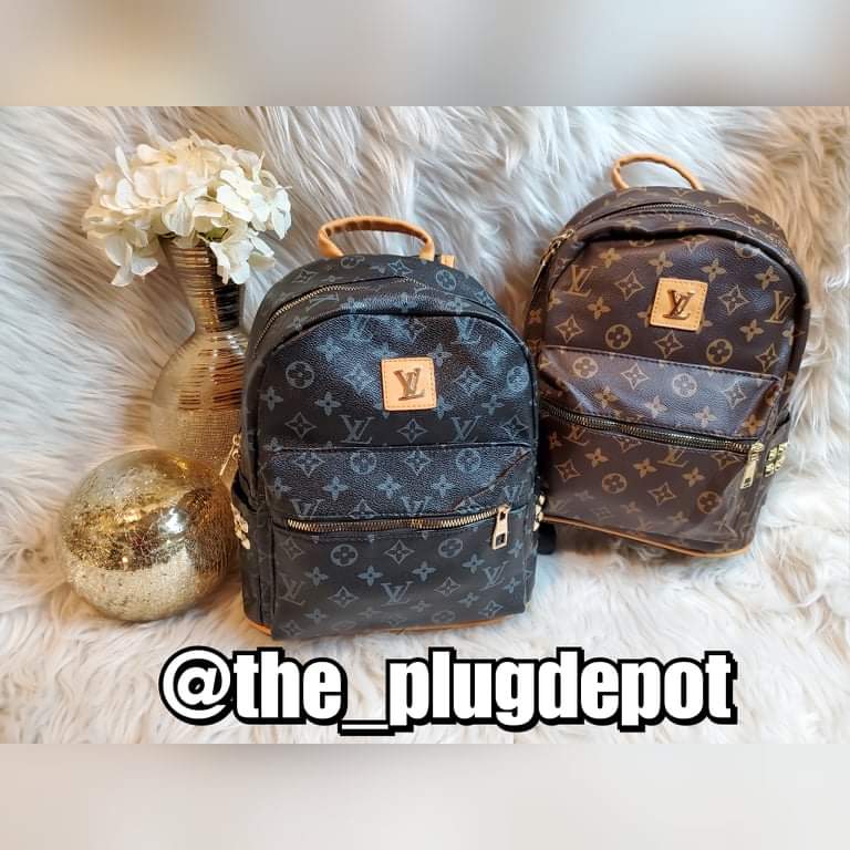 Louis Vuitton Tiny Backpack Monogram Leather In Black And Cream