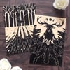 Deer Wooden Print Set