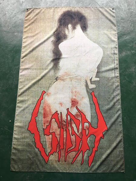 Image of Sigh - Hail Horror Hail Flag (Currently not shipping Australia)