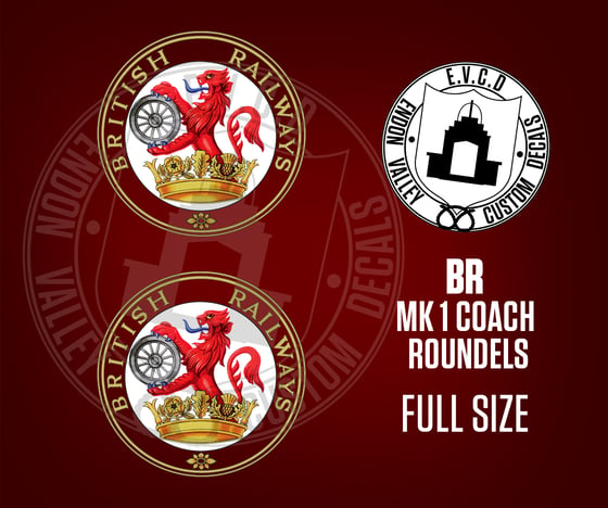Image of BR MK1 coach Roundels    Full Size (UK only)