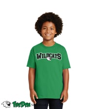 Youth Wildcats Tee, Green