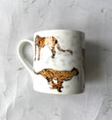Cheetah Bone China Mug