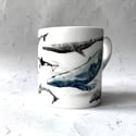 Whale Bone China Mug