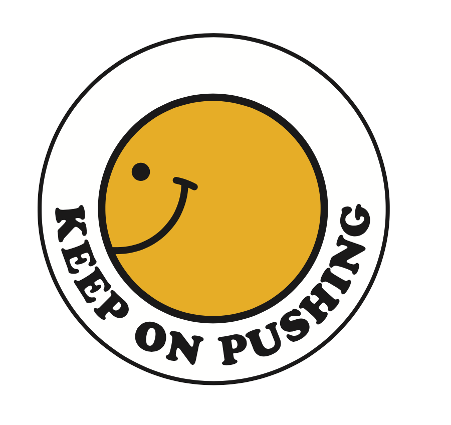 Image of Keep On Pushing Sticker 6 Pack