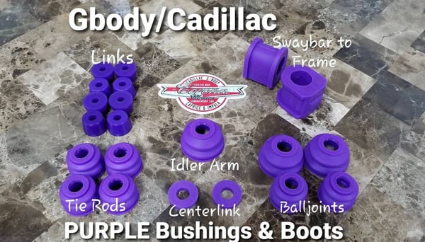 Image of GBODY / CADILLAC PURPLE BUSHING & BOOTS