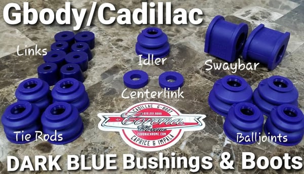 Image of GBODY / CADILLAC DARK BLUE BUSHING & BOOTS