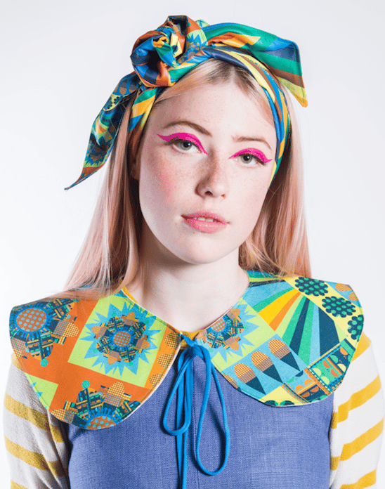 Image of City Bloom Blue Reversible Collar
