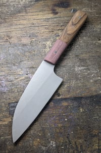 Image 2 of Chef's Line Knife - Desert Ironwood and Maroon Micartacarta