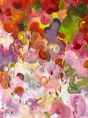 Image of Citrum flores - 122x122cm, FRAMED in Tasmanian Oak