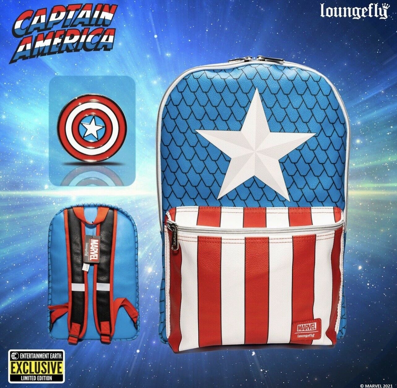 Captain america best sale loungefly bag