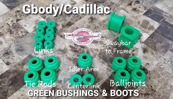 Image of GBODY / CADILLAC GREEN BUSHING & BOOTS