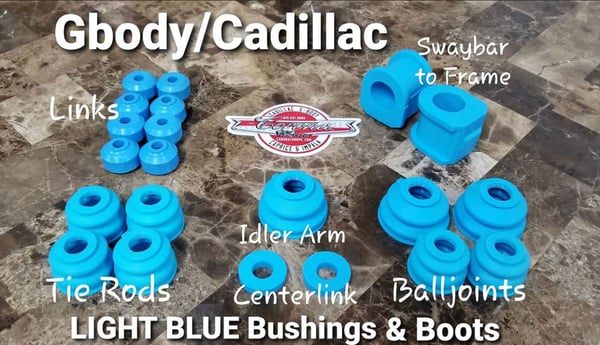 Image of GBODY / CADILLAC LIGHT BLUE BUSHING & BOOTS