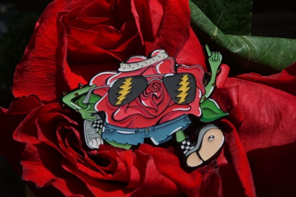 Image of The Racing Rose Pins